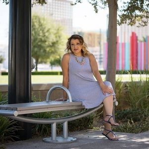 Old Navy Sleeveless Linen-Blend Swing Dress